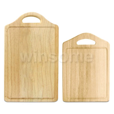 Wooden Chopping Board Fruit Vegetables Kitchen Food Cutting Serving Boards - Image 1 of 4