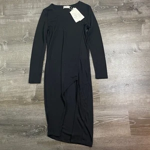 Neu mit Etikett Baluoke Damen Etuikleid High-Low asymmetrischer Rock schwarz Größe passt wie S - Bild 1 von 3