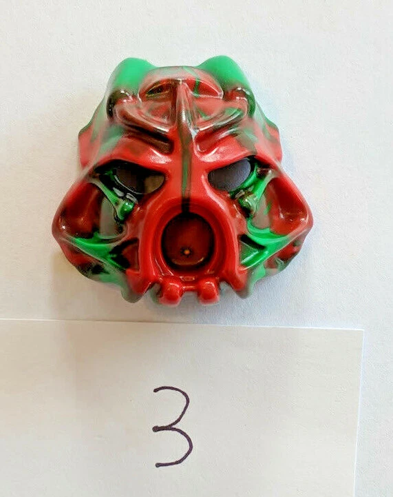 LEGO Bionicle Poisoned Infected Hau Nuva Mask Green Stripe Variant Type #3 - Image 1 of 1