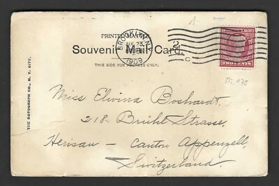 US 1909 BROOKLIYN NY POSTAL DESPLEGABLE CON INSERCIÓN A ALEMANIA CON 10 Foto 1 de 3
