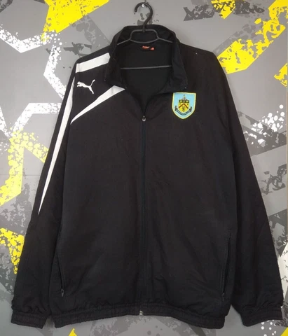 Burnley Training Jacket With Zipped Black Puma Mens Size 2XL ig93 Cover
