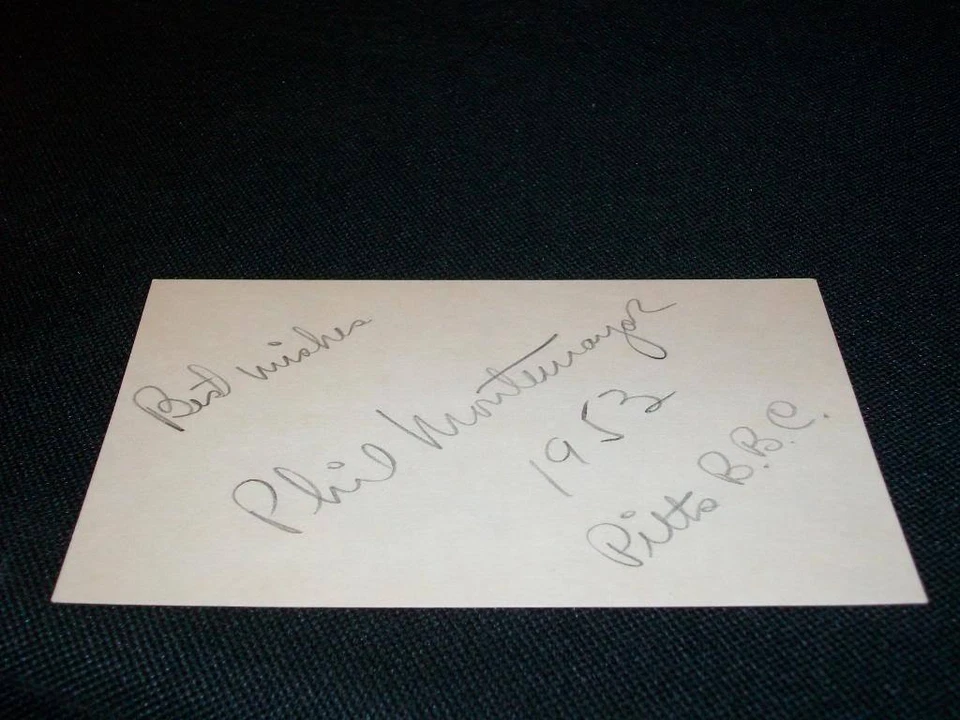 Pittsburgh Pirates Felipe Montemayor Auto Signed Vintage 3x5 Index Card  RARE CM - Image 1 of 1