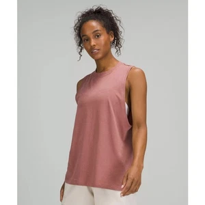 Canotta Lululemon donna All Yours Active Boyfriend allenamento taglia 8 orchidea - Foto 1 di 7