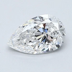 Certificate GIA 1.20 CT Pear Cut Natural Mined Diamond Loose E color SI1 clarity - Picture 1 of 2