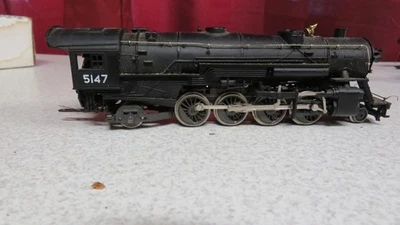 RIVAROSSI AHM #5147 BLACK 2-8-2 ENGINE LOCOMOTIVE HO SCALE - Image 1 of 4