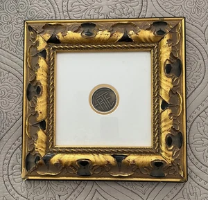 ERTE 2005 LIMITED EDITION BRONZE 2 SIDED MERMAID MEDALLION FRAMED - Foto 1 di 5