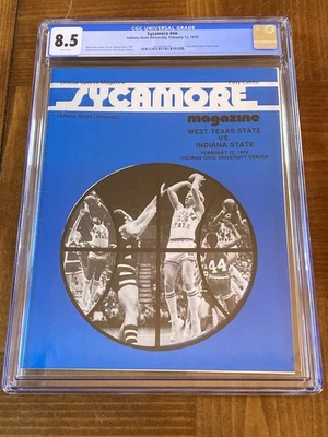 Larry Bird “Sycamore” CGC 8,5 Blanco (Indiana St-1979)- No Sports Illustrated Foto 1 de 3