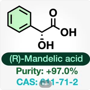 (D)-MANDELIC ACID || CAS: 611-71-2 || Purity: +97.0% - Picture 1 of 2