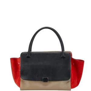 CELINE Trapeze Medium Tricolor Handbag Women 【Used】 - Picture 1 of 12