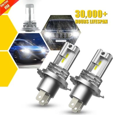 2-10 Set H4 LED Headlight Bulbs High Low Beam Super Bright 400000LM 100W 6000K - Image 1 of 4