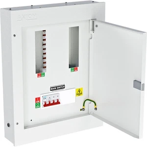 Axiom 3 Phase Electrical Distribution Board 6 Way With 125A 4P Isolator - Picture 1 of 4
