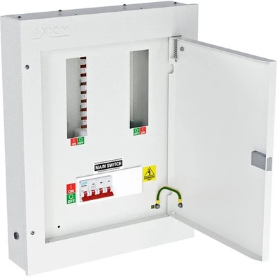 Axiom 3 Phase Electrical Distribution Board 6 Way With 125A 4P Isolator - Image 1 of 4