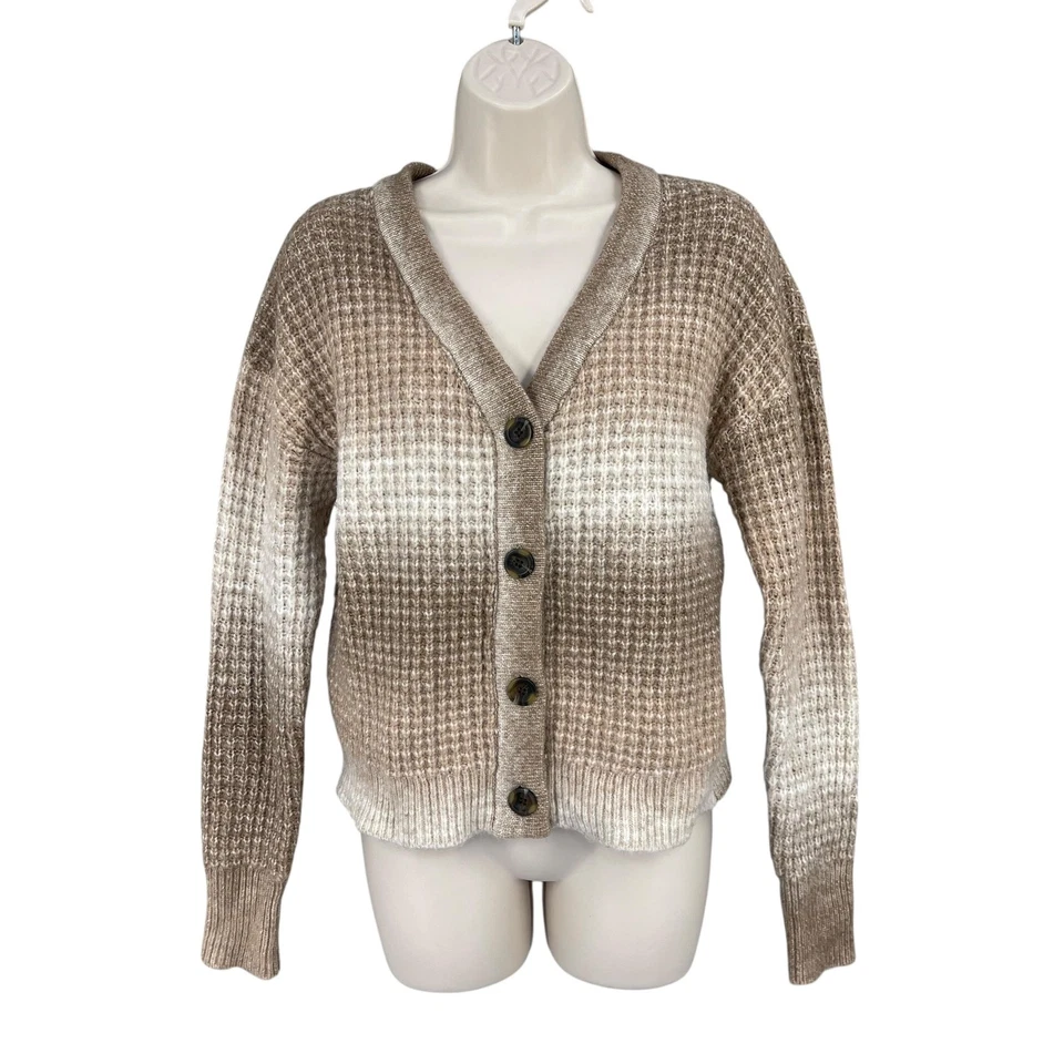 Кардиган Sonoma Academia свитер женский размер M опрятная кокетка омбре на пуговицах спереди - Изображение 1 из 4