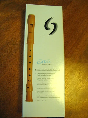 Blockflöte Mollenhauer Birnbaum Canta Sopran, deutsche Griffweise neu - Bild 1 von 4