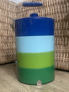 Caja de almacenamiento vintage apilable de melamina para almuerzo bocadillos 4 niveles Bento pre - Imagen 1 de 7