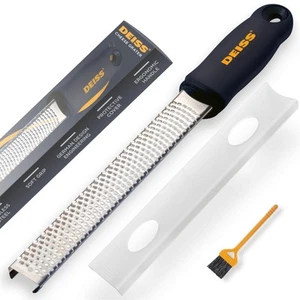 PRO Citrus Zester & Cheese Grater - Parmesan Cheese Lemon, Ginger, Garlic, Nu... - Picture 1 of 6