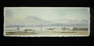  Jean-Claude QUINETTE marée basse sur la plage theven Santec finistère Bretagne - Imagen 1 de 6