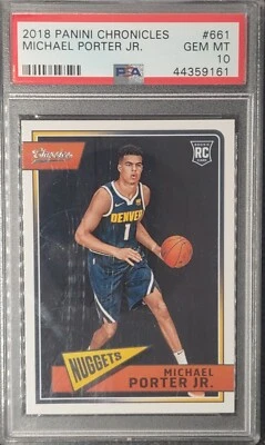 MICHAEL PORTER JR RC 2018 Panini Chronicles Classics #661 PSA 10 GEM MT Rookie - Image 1 of 3