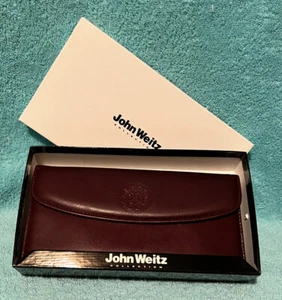 Cartera sin asas John Weitz de colección para mujer marrón genuino exteriores de cuero nueva en stock - Imagen 1 de 6