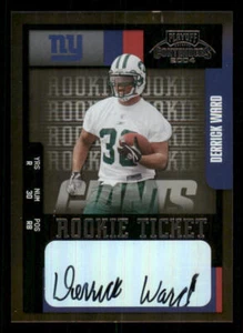 2004 Playoff Contenders #125 Derrick Ward AU RC - Picture 1 of 2