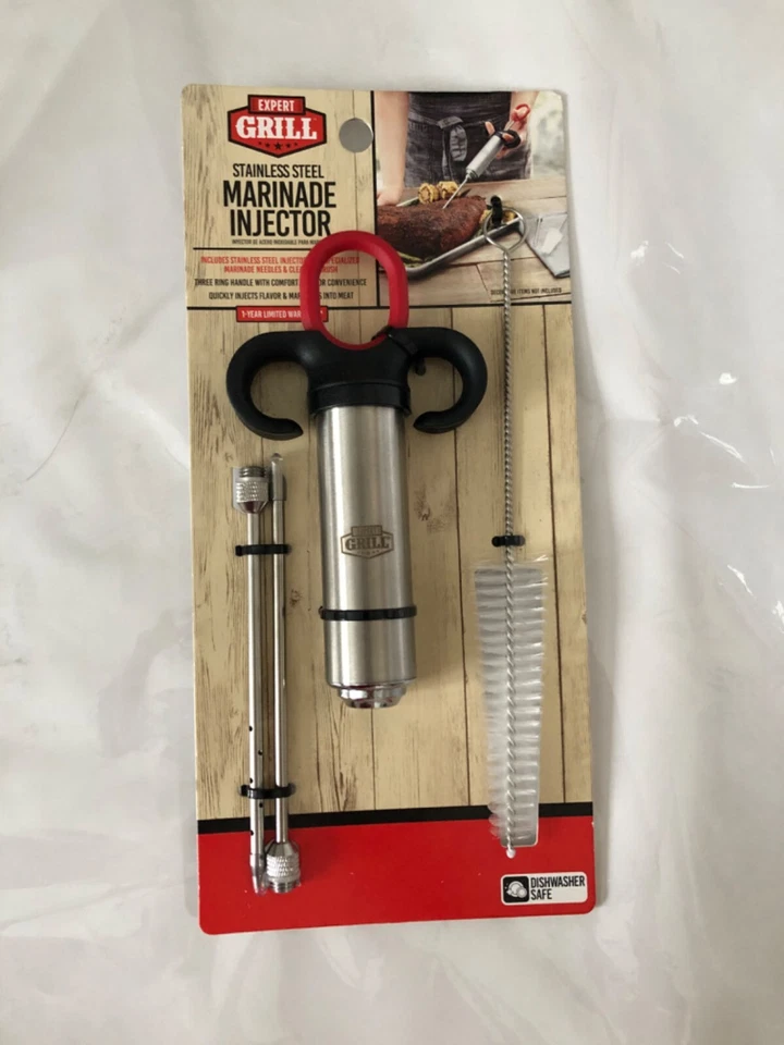 Kit inyector de adobo de acero inoxidable - 4 piezas Foto 1 de 1