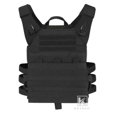 KRYDEX JPC 2.0 Plate Carrier MOLLE Panel Tactical Body Armor Vest Black