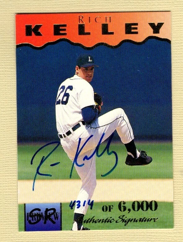 1995 Signature Rookies Preview Baseball Rich Kelley Autograph (Tigers) - Image 1 of 1