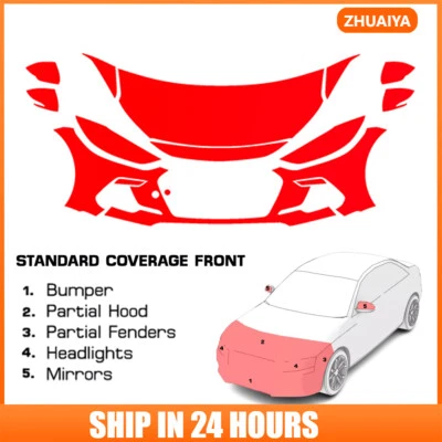 Комплект прозрачной защитной пленки PreCut PPF для Hyundai Elantra Sport 2017-2018 - Изображение 1 из 4