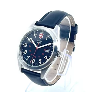 Reloj 40 mm para hombre Victorinox 241083 Garrison Swiss Army correa Lthr excelente estado - Imagen 1 de 13