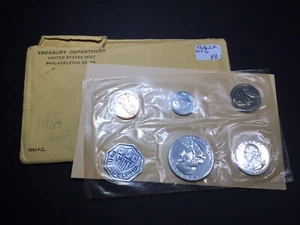 1961 U.S. Mint Silver Proof Set w/5 Coins in OGP Sealed Cello/Envelope 032622-06 - Picture 1 of 2