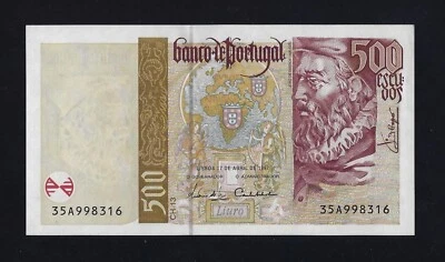 PORTUGAL 500 Escudos  1997 P-187 UNC - Image 1 of 2
