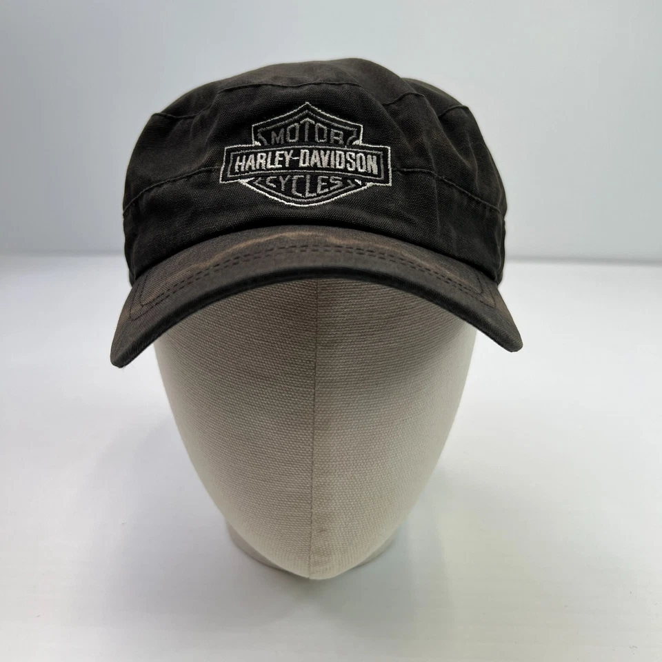 Harley Davidson шляпа женщин ремень назад бедствия с надписью мотоциклиста велосипеда армия крышка Fa - Изображение 1 из 4