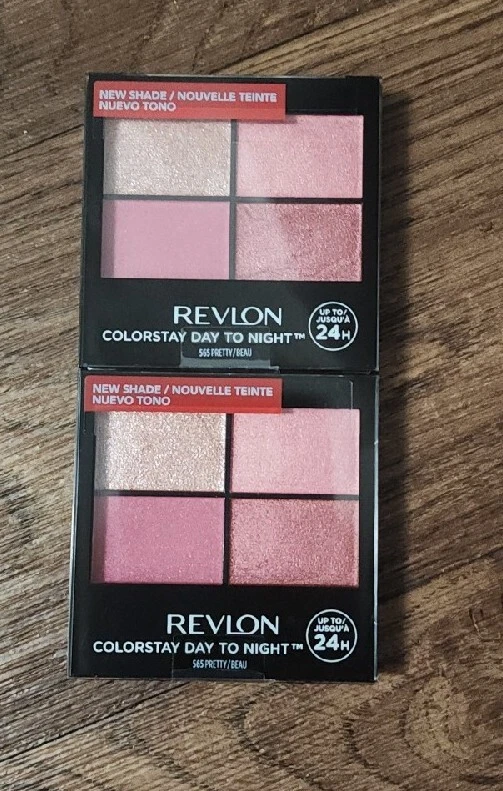 LOT OF 2 Revlon Colorstay Day To Night Eyeshadow Quad, #565 Pretty - Image 1 of 1