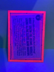 Carlton Fisk 1991 Topps baseball glow back UV SP card - Picture 1 of 2