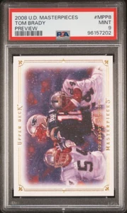 Tom Brady 2008 Upper Deck Masterpieces Preview #MPP8 PSA 9 - Picture 1 of 2