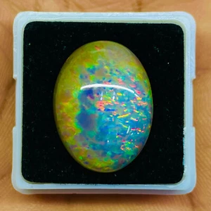 10.53 Ct Certified Natural Ethiopian Opal Multi Fire Top Quality Untreated Jewel - Bild 1 von 10