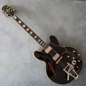 Epiphone Shinichi Ubukata ES-355 Custom Bigsby ver.02 negro ébano con estuche... - Imagen 1 de 10