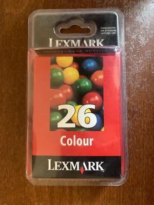 LEXMARK 26 Genuine Tri-Colour Ink Cartridges Original Unopened - Image 1 of 3