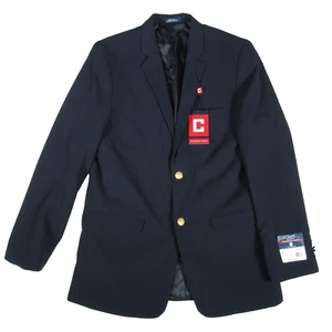 Chaps Blazer Jungen 20R Blau Stretch Gold Knopf Sport Mantel Jacke Preppy - Bild 1 von 20