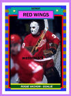 ROGIE VACHON Custom Made (ACEO) Art Card Hockey 2,5 pouces x 3,65 pouces DETROIT AILES ROUGES