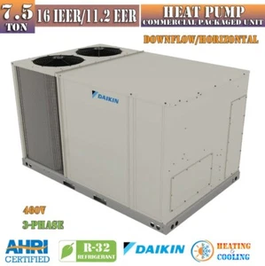 Daikin 7.5 Ton 16 IEER Commercial Heat Pump Packaged System 460V 3-Phase R32 - Picture 1 of 2