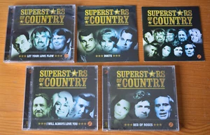 4 CDs SUPERSTARS OF COUNTRY Let Your Love Flow, Duets, Bed Of Roses, Zestify NEU - Bild 1 von 2
