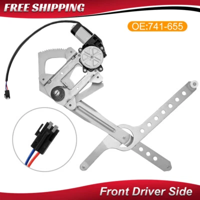 For Chevy GMC C1500 K1500 Front Driver Side Power Window Regulator with Motor - Image 1 of 4
