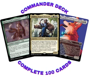Sophia, Dogged Detective/Dogs Typal/Custom Commander/EDH Deck 100 Cards MTG - Picture 1 of 9