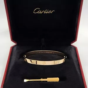 Cartier Love Bracelet Bangle 18K Yellow Gold | Size: 19 | CRB6035519 - Picture 1 of 12