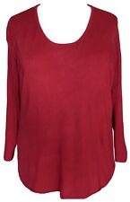 Susan Graver Plush Knit Pullover Sweater Round Neckline Long Sleeves Size 2X NWT