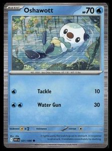 Oshawott #021/086 Unova Poster Collection Holo Promo White Flare NM - Picture 1 of 2
