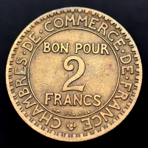 1925 France 2 Francs Coin, km877 - Excellent Coin 🇫🇷 Free Shipping! 🌍 - Picture 1 of 5