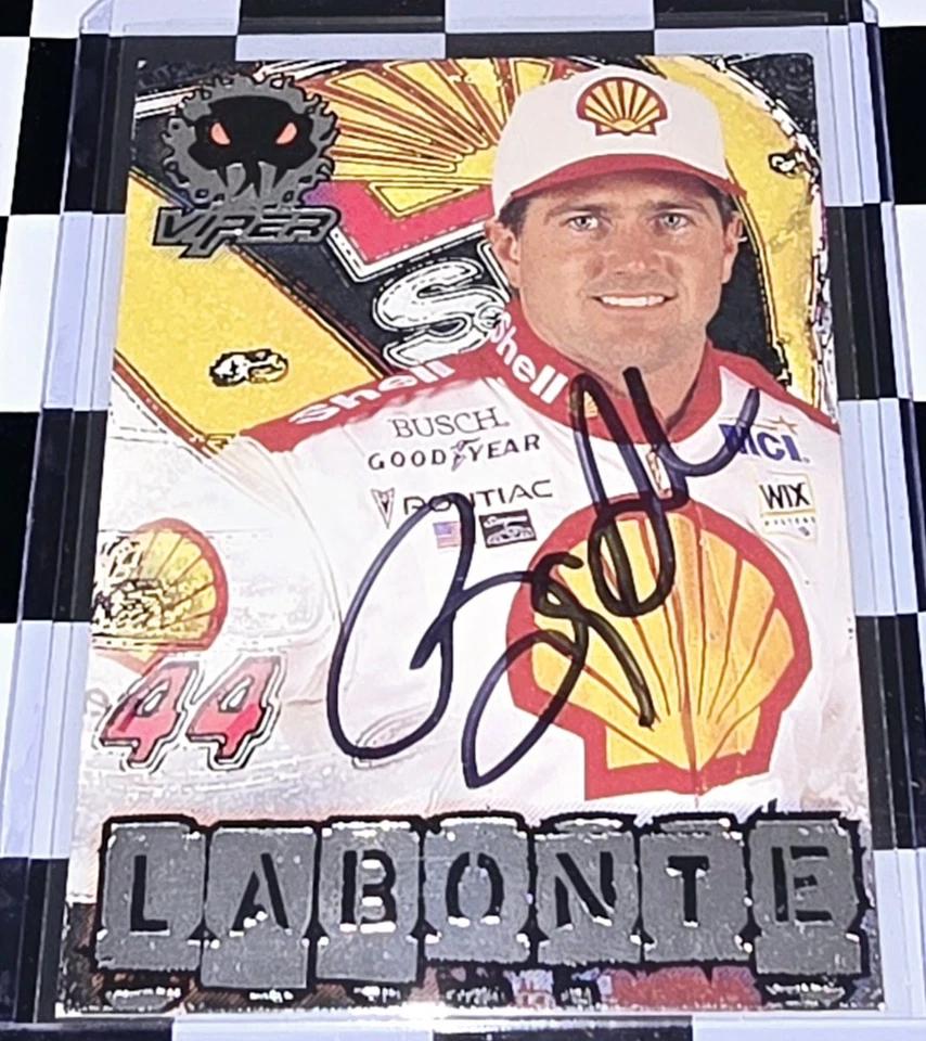 TARJETA DE CARRERAS FIRMADA POR BOBBY LABONTE SHELL BL01 Foto 1 de 1
