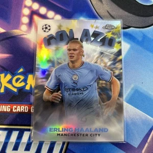 2022-23 Topps Chrome UCL Soccer Golazo - Erling Haaland #G-10 - Imagen 1 de 2